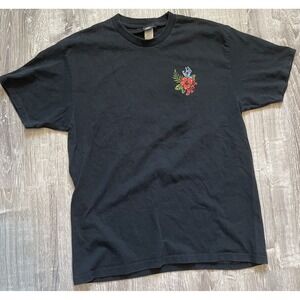 Santa Cruz Skateboards Demon Claws Flowers T Shirt Graphic Tee Size L Black